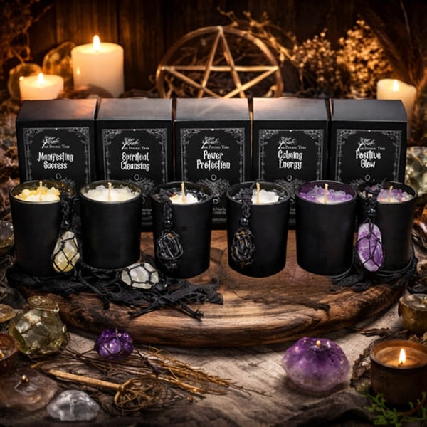 The Psychic Tree Crystal Infused Ritual Candles - The Complete Set Review