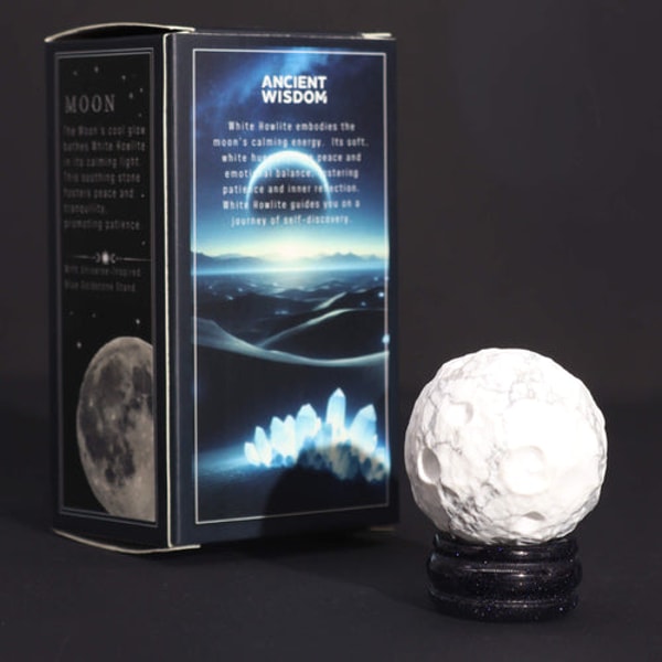 The Psychic Tree The Moon - White Howlite Planet With Stand Review