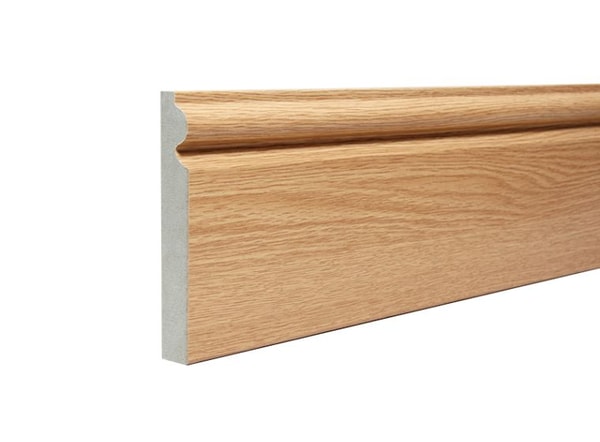 The Skirting Board Shop Torus Wood Grain Light Oak Fully Finished Skirting Reviews