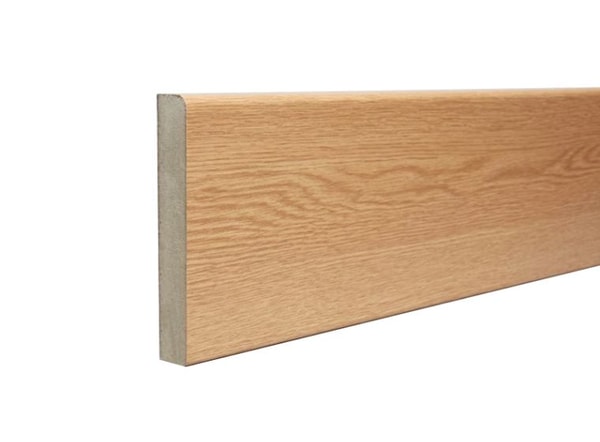 The Skirting Board Shop Rounded One Edge Wood Grain Light Oak Fully Finished Skirting Reviews