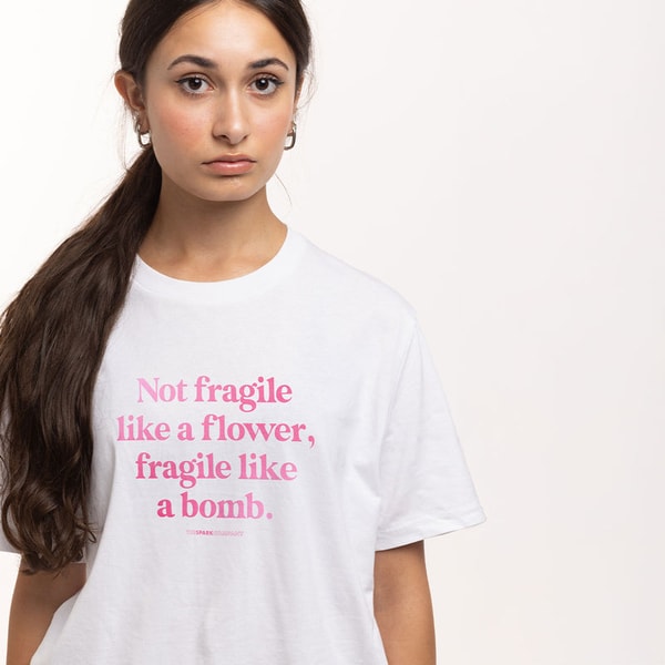 The Spark Company Not Fragile Like A Bomb T-Shirt Review