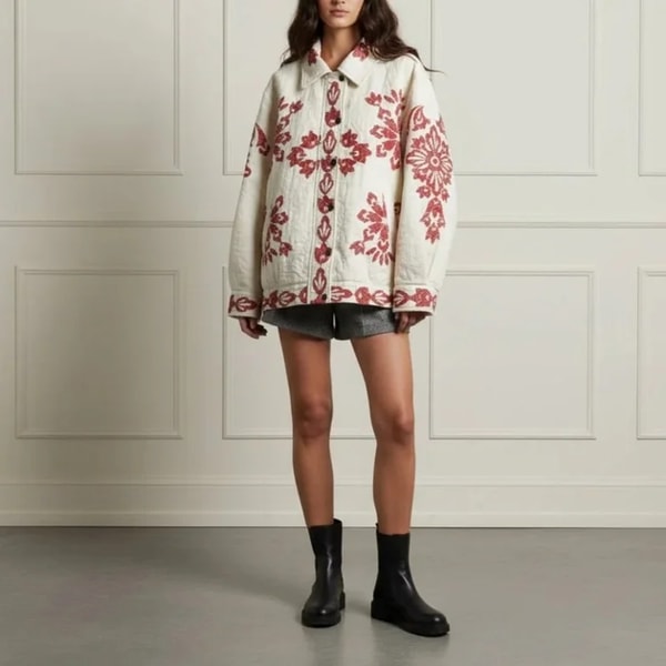 THE STYLED INSIDER Quilted Pattern Jacket Review