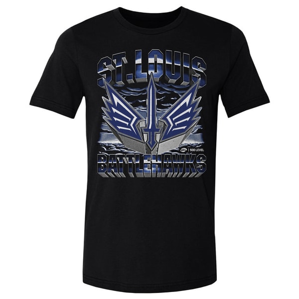 The UFL St. Louis Battlehawks Vintage Black Men's Cotton T-Shirt Review