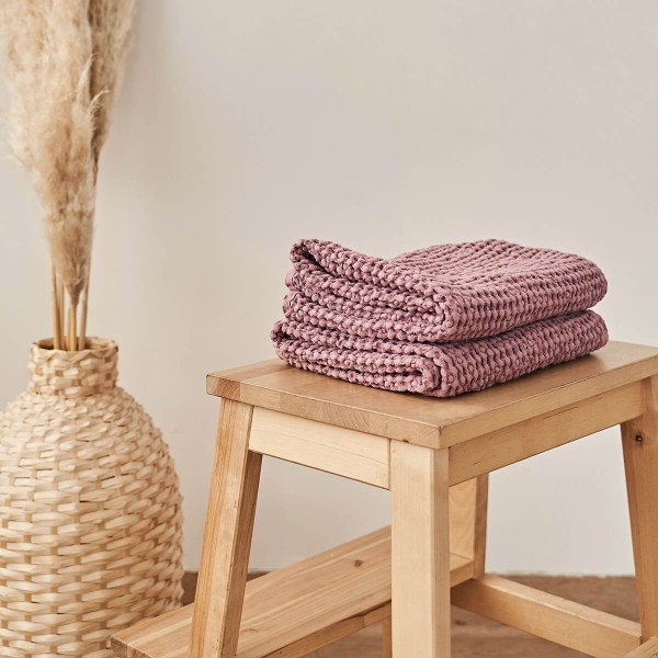 The Wrinkles Shop Mauve Linen Kitchen Towels Review
