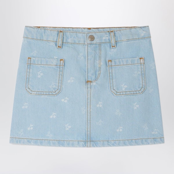 TheDoubleF Gonna Tison in denim con ciliegie jacquard Bonpoint Recensione