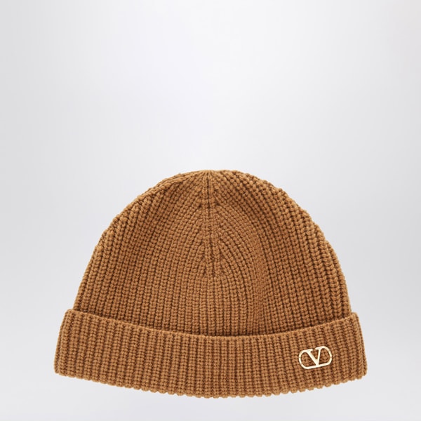 Valentino Garavani Camel Vlogo Signature Cashmere Beanie Review