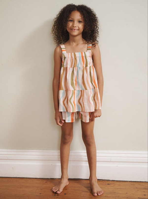 Their Nibs Girls Rainbow Waves Pyjama Set Review
