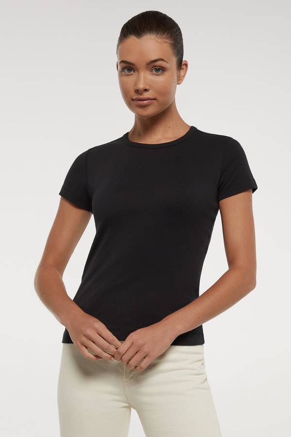 Three Dots Crew-Neck Short Sleeve Tee Review