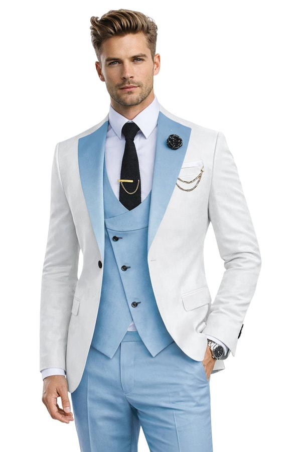Tiavllya Fashion Men's Suits Slim Fit 3 Pieces Review