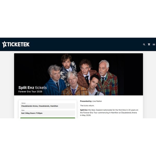 Ticketek Split Enz Forever Enz Tour 2026 Review