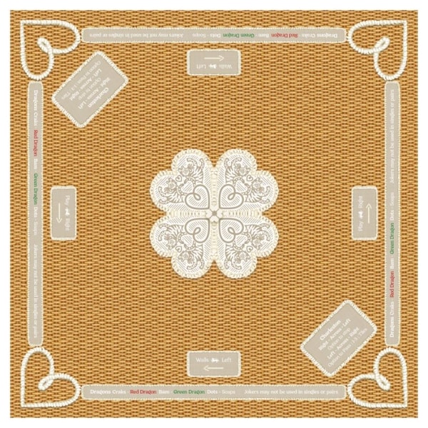 Tigre de Tart&aacute;n Mahjong Gaming Mat-Nantucket Basket, Rules Edition Reviews