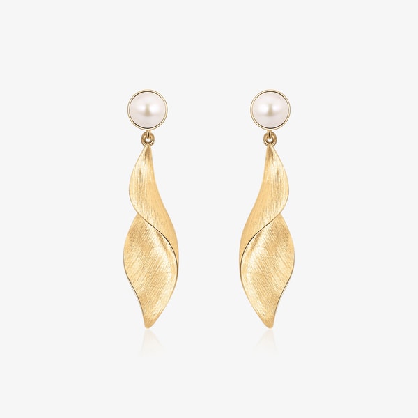 TIKOO JEWELRY Brushed Pearl Earrings Review