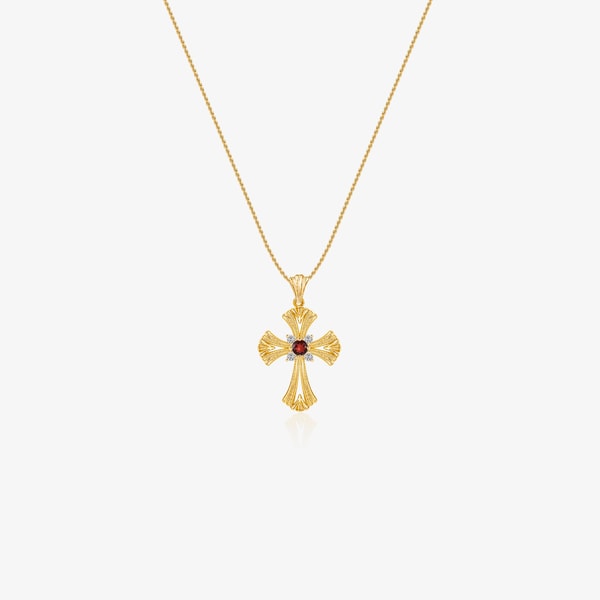 TIKOO JEWELRY Cross Pendant Necklace Gold Review