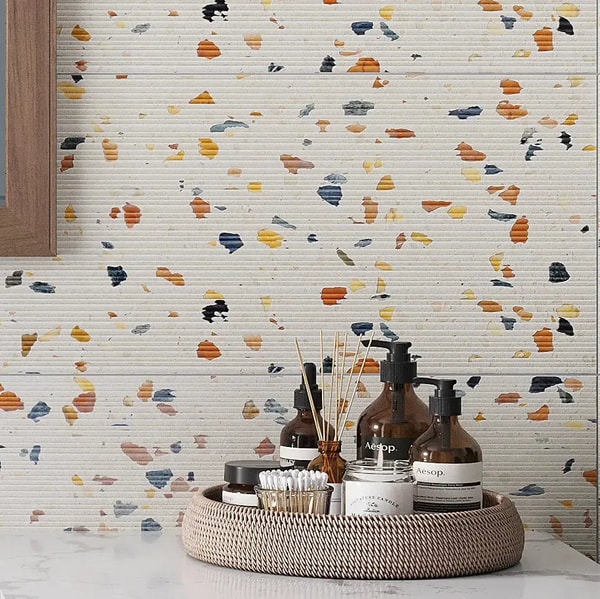 Tile Club Terracotta Fluted Terrazzo Tile 12" x 24" Review