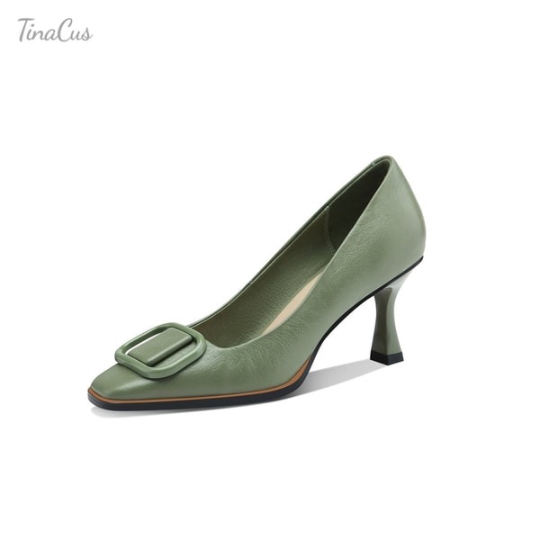 TinaCus Square Toe Stiletto Pumps Review