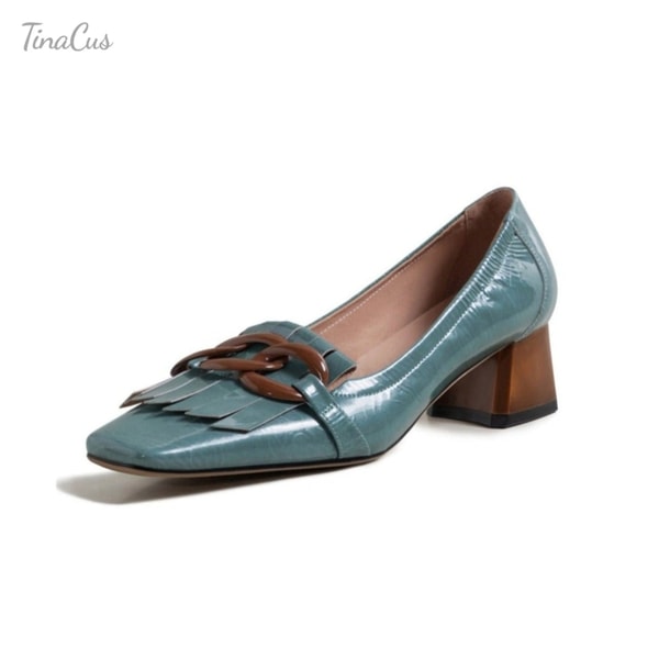 TinaCus Square Tassels Chunky Loafers Review