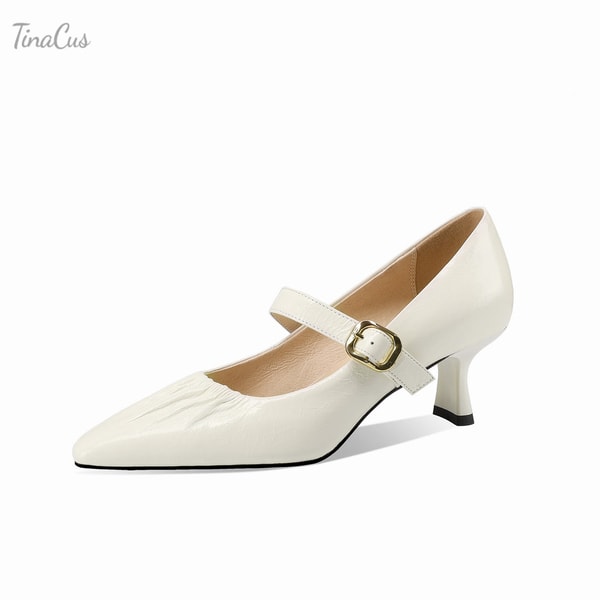 TinaCus Ruffle Pointed Toe Pumps Review