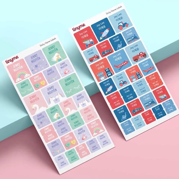 Tinyme School Name Labels Review