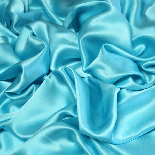 Satin 100% Soie - Bleu Azur Avis