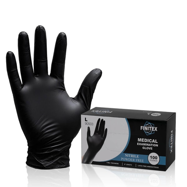TITANS MEDICARE Black Nitrile Gloves 6 Mil Review