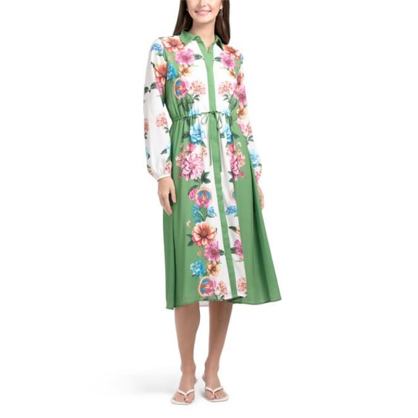 TJ Maxx Long Sleeve Button Down Dress With Waist Tie Review
