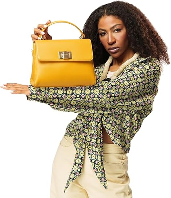 TJC David Jones Womens Elegant Flap Closure Handbag Review