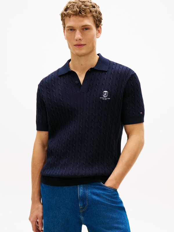 Tommy Hilfiger Regular Fit Embroidery Cable Knit Polo Shirt 评测