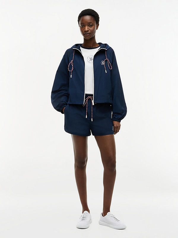 Tommy Hilfiger Logo Water Repellent Hooded Windbreaker Review