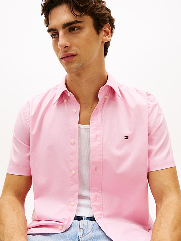 Tommy Hilfiger TH Flex Regular Fit Poplin Short Sleeve Shirt Review