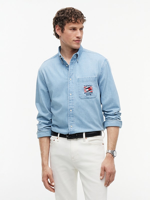 Tommy Hilfiger Relaxed Fit Embroidery Denim Shirt Recenzija