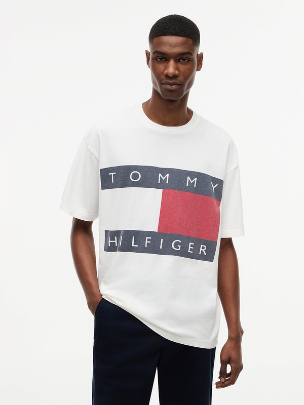 Tommy Hilfiger Flag Logo Oversized Jersey T-Shirt Anmeldelse