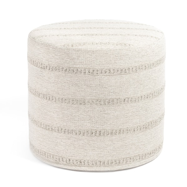 Tonic Living Durado Stripe 18x16 Round Ottoman Review