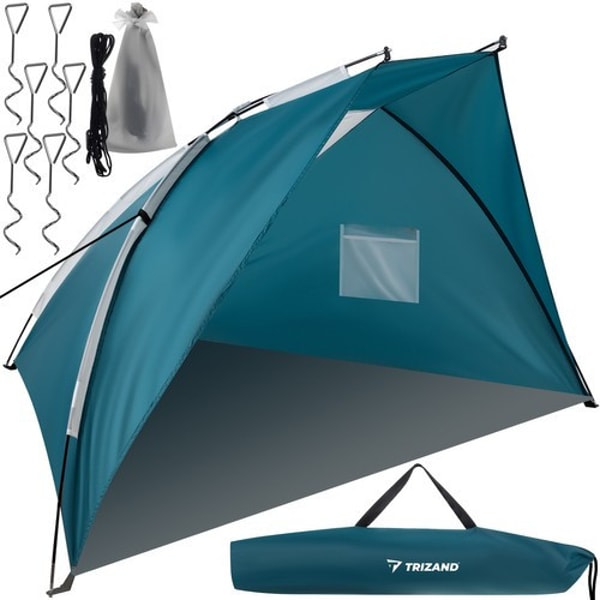 TopMark.hu Large beach tent, 220x120x120cm, blue, Trizand &Eacute;rt&eacute;kel&eacute;s