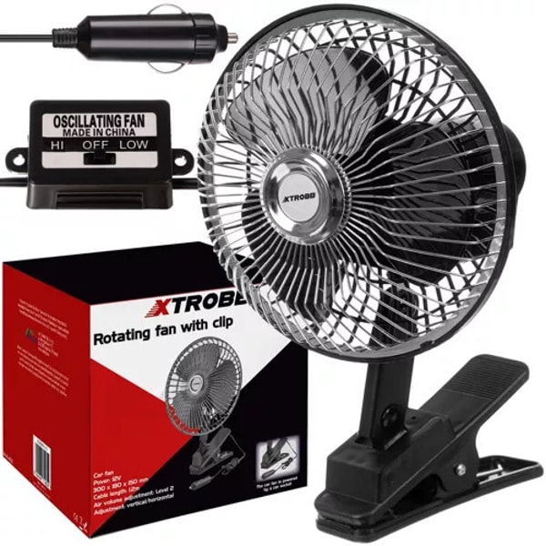 TopMark.hu Xtrobb cigarette lighter car fan, 26 x 15 x 18 cm &Eacute;rt&eacute;kel&eacute;s
