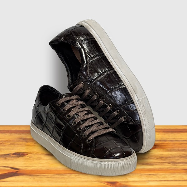 Toscana USA Gaiba Calzoleria Toscana Dip-Dyed Crocodile Sneaker Review