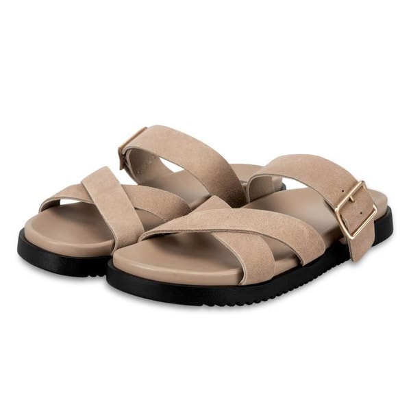totes ISOTONER totes Ladies Suede Cross Strap Sandal Review