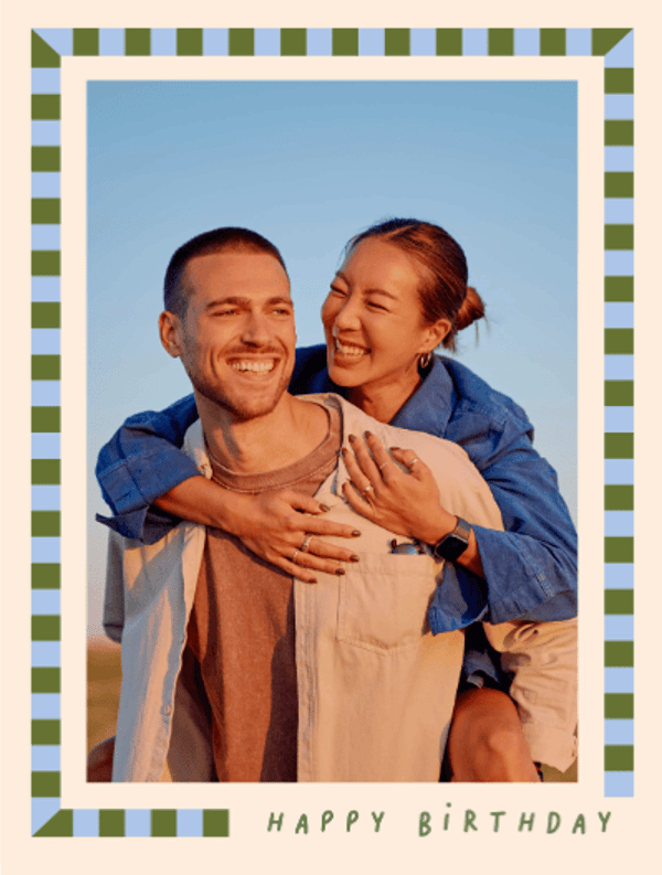 TouchNote Checkered Birthday Card Review