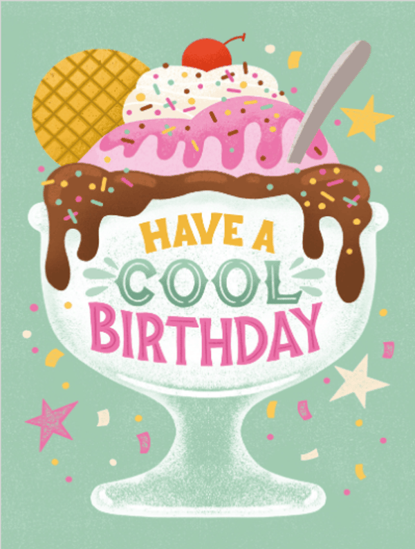TouchNote Ice Cream Birthday Card Review