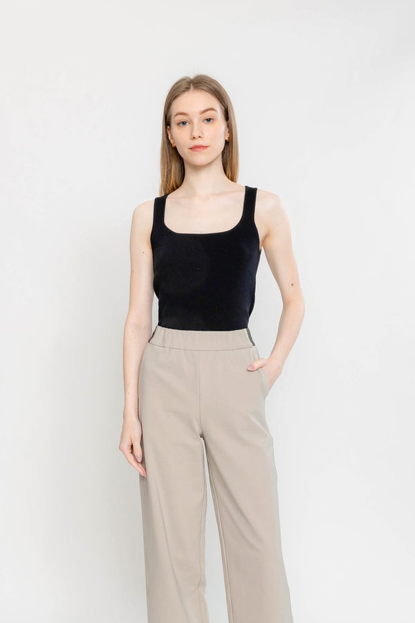 Tove & Libra Ribbed Square-neck Knit Tank 评测