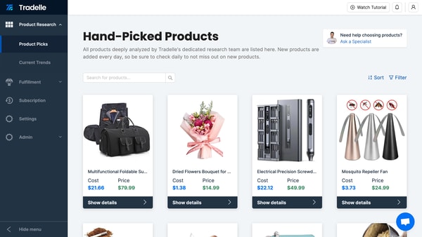Tradelle Product Research Tool Review