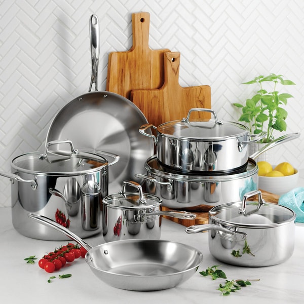 Tramontina Tri-Ply Clad Stainless Steel Cookware Set with Glass Lids Review