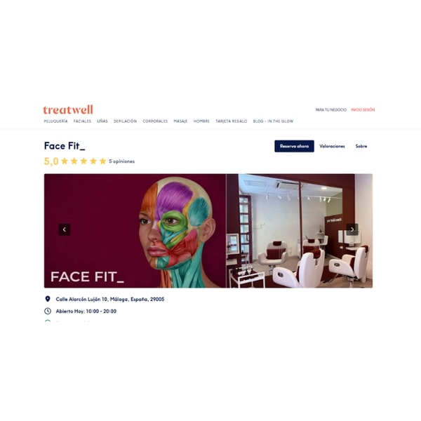 Treatwell Masaje facial Kobido Rese&ntilde;a
