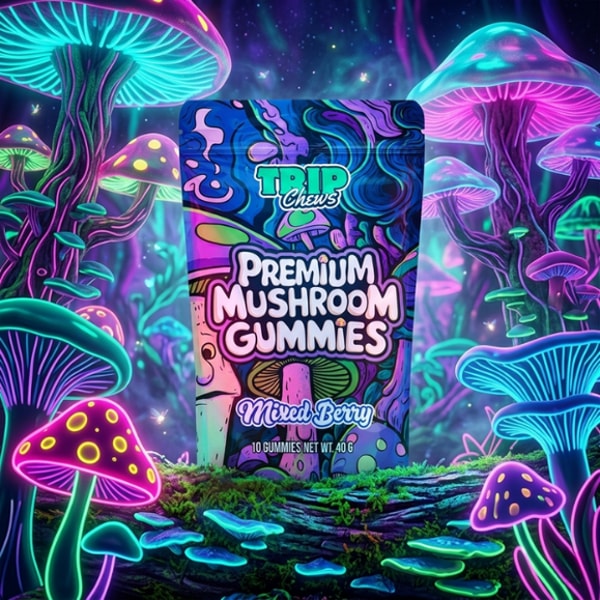 Trip Chews Premium Mushroom Gummies Mixed Berry Reviews