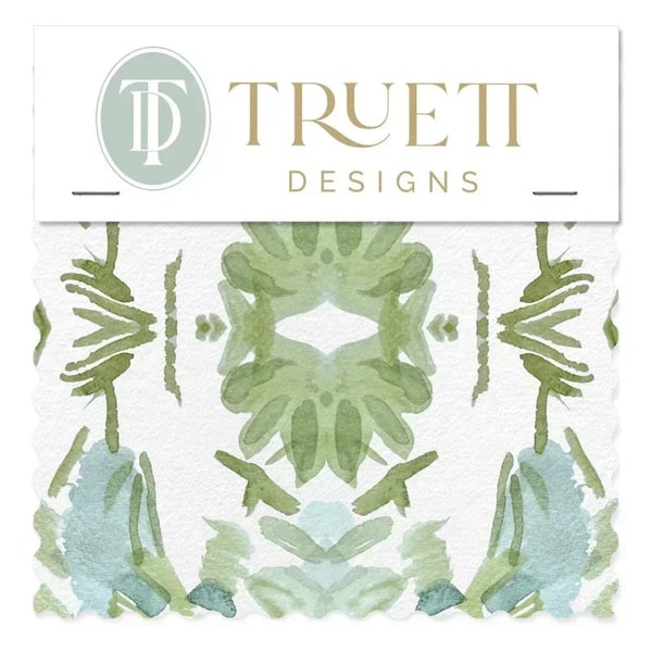 Truett Designs Wildflowers I Sage Green & Blue Fabric Small Repeat Review
