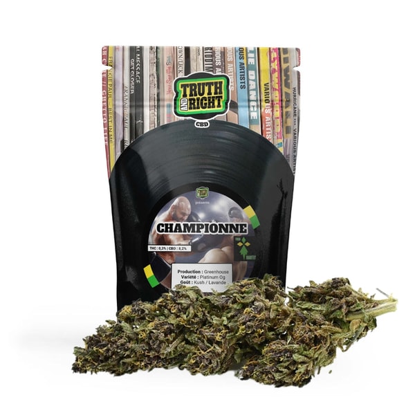 Truth And Right CBD Fleurs de CBD LEGENDARY PLATINUM OG Avis