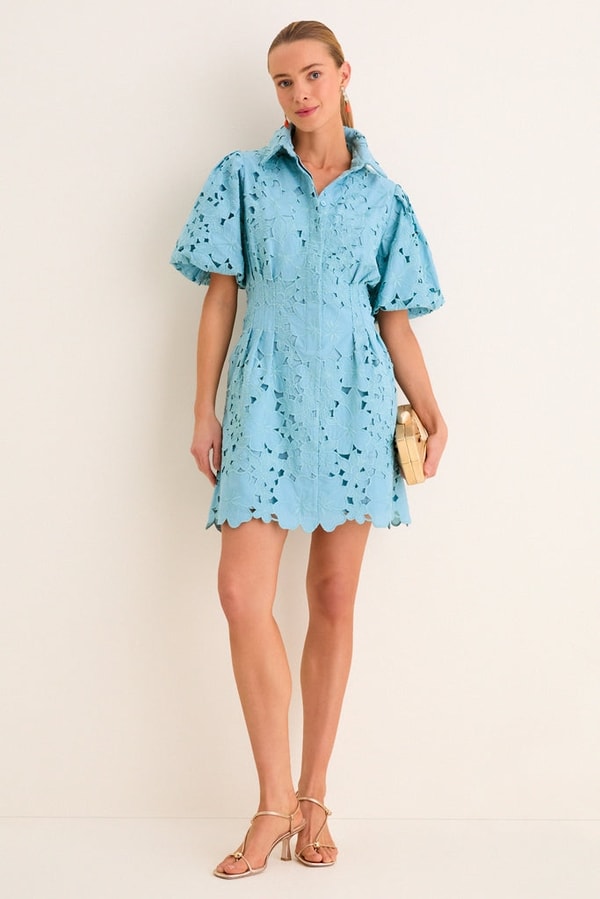 Tuckernuck Cameo Blue Eyelet Mini Delaney Dress Review