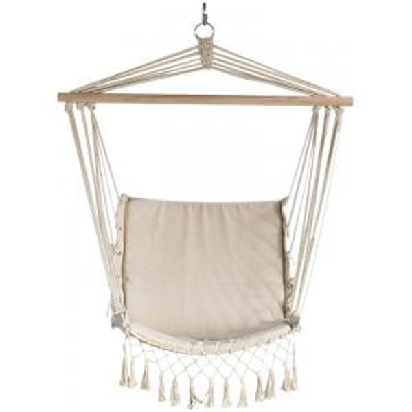Tuinexpress.be Hangmatstoel Macrame beige Beoordeling