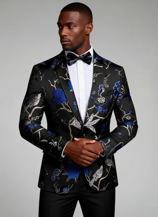 Tuxedo Action Men's Embroidered Large Collar 2-Piece Suit Review