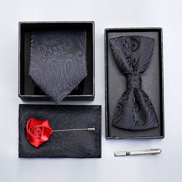 Tuxedo Action Men's 6-piece Set High Quality Paisley Accessories Review