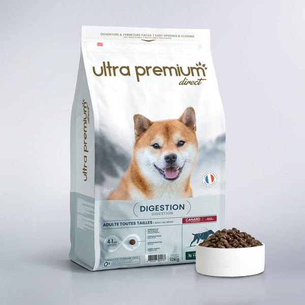Ultra Premium Direct Croquettes digestion chien toutes tailles au canard - Care Beoordeling
